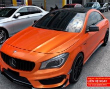 DÁN ĐỔI MÀU  CAM ĐẸP mercedes CLA 250  mercedes dán ô tô chuyên nghiệp wrap car decal xe hơi cao cấp nhàn decal decaltrangtrixe79 decal candy nhôm xướt chrome decal chuyển màu tem xe đẹp  giá rẻ dán ô tô tp hcm